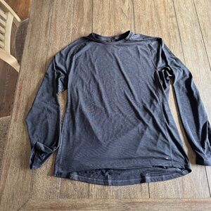 prAna Long Sleeve Performance Shirt Men’s Medium Charcoal Heather